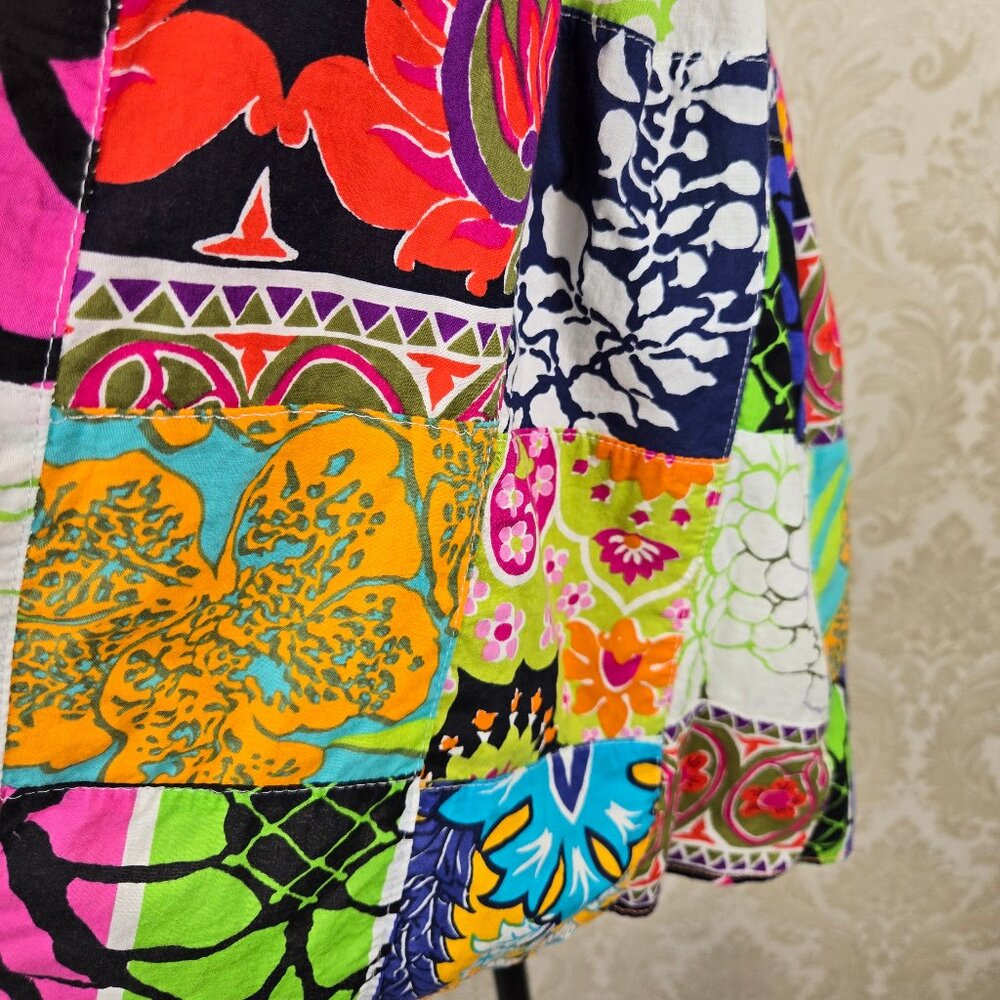 J. Crew Multicolor Patchwork Tank Top - image 4